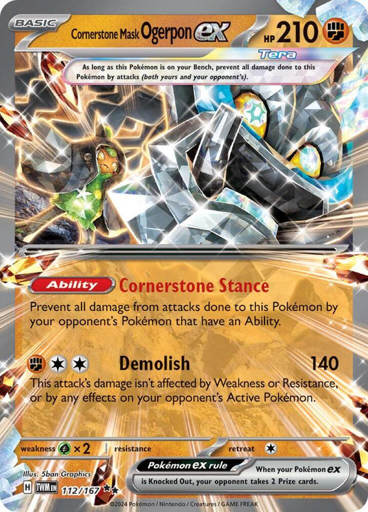 Cornerstone Mask Ogerpon ex - 112/167 - Twilight Masquerade