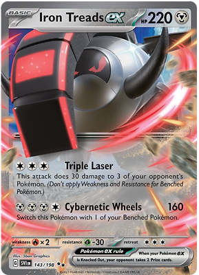 Iron Treads ex - 143/198 - Scarlet & Violet Base Set