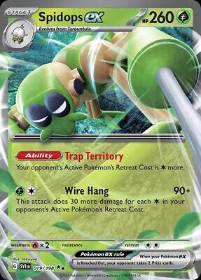 Spidops ex - 019/198 - Scarlet & Violet Base Set
