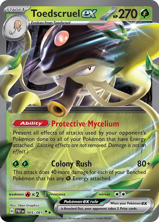 Toedscruel ex - 005/091 - Paldean Fates