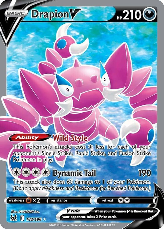 Drapion V (Full Art) - 182/196 - Lost Origin
